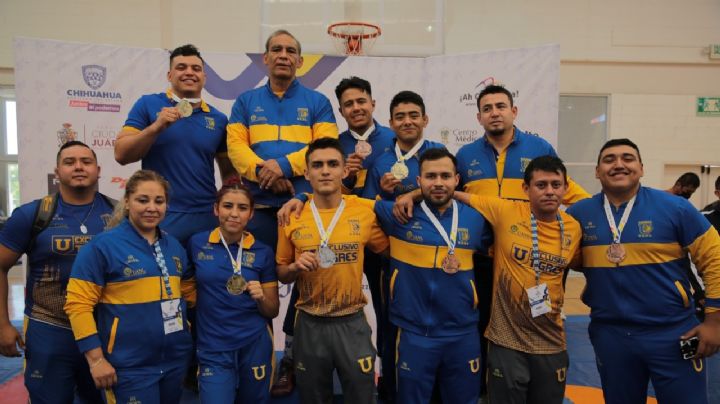 Logra la UANL campeonato en lucha de Universiada Nacional
