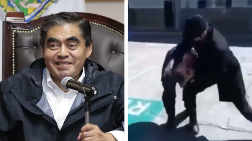 Miguel Barbosa, gobernador de Puebla, consideró como 'tirito' golpiza a estudiante.