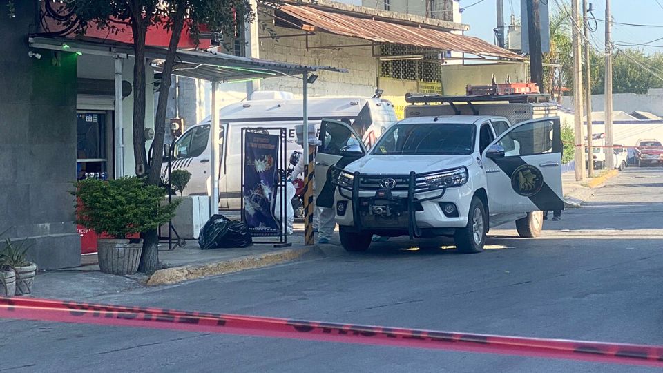 La zona acordonada donde ocurrió el asesinato. Foto: Cortesía