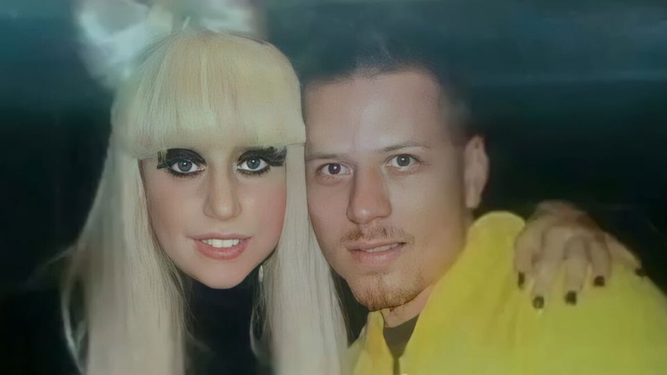 Lady Gaga junto al maquillista Ángel Bazurto. Foto: Redes sociales