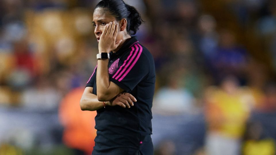 Mónica Vergara en el Premundial de Concacaf Femenil.