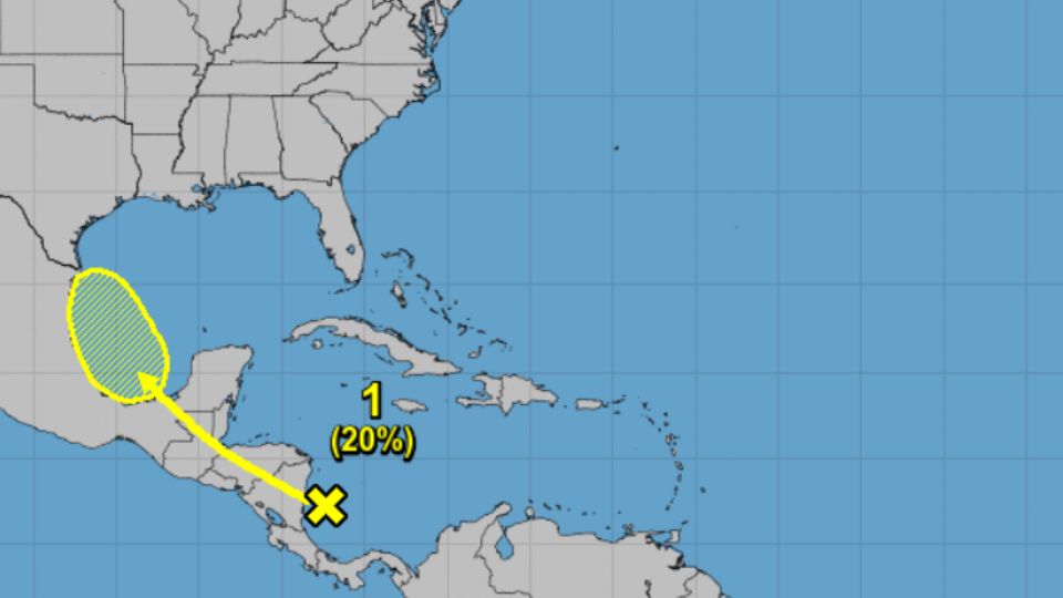 Onda tropical detectada con posible rumbo al Golfo de México. Foto: @NHC_Atlántico