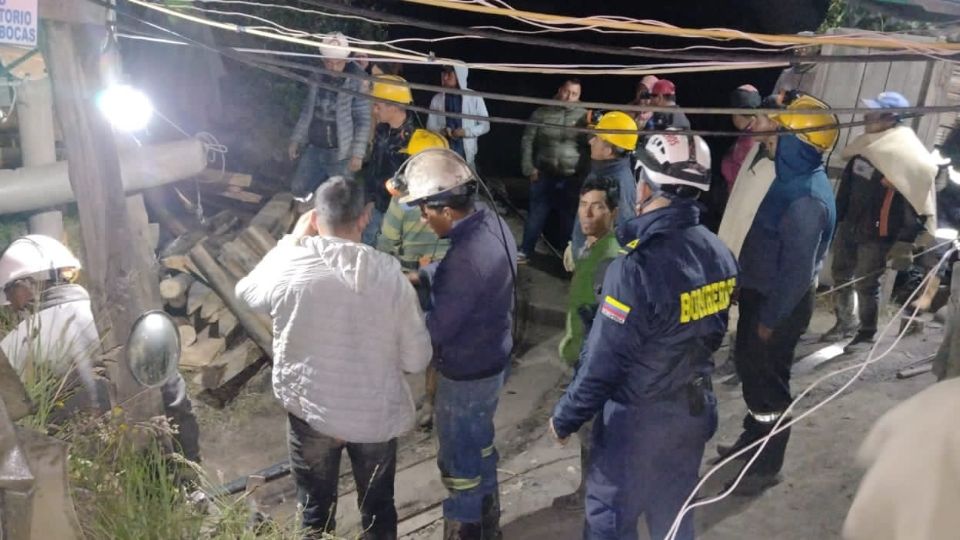 Rescate de mineros en Colombia resulta ser exitoso. Foto: @nicolasgarciab.