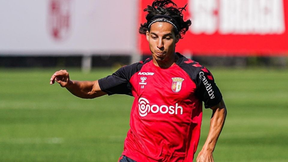 Diego Lainez con el Sporting Braga de Portugal