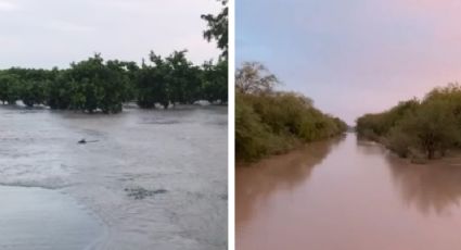 Se desbordan arroyos en General Terán tras lluvias