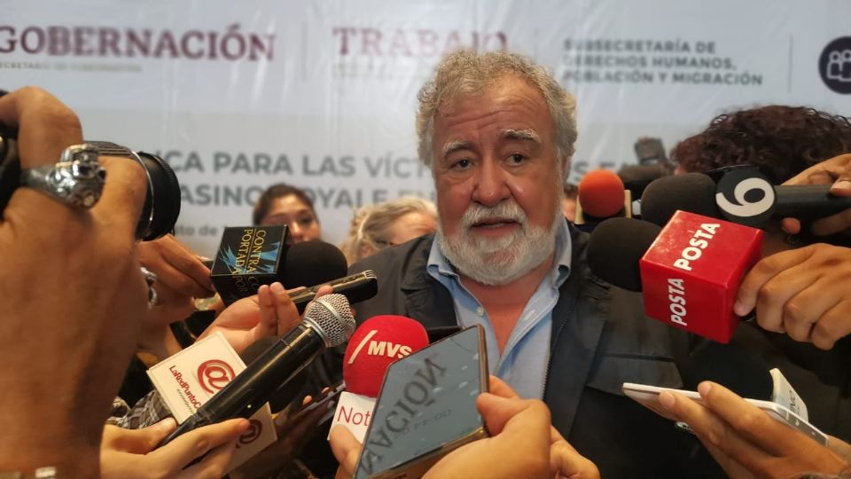 El Subsecretario de Derechos Humanos, Población y Migración del Gobierno Federal, Alejandro Encinas.