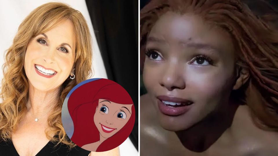 Jodi Benson y Halle Bailey como 'Ariel' en 'La Sirenita' (2023). Foto: Instagram / jodi.benson - Walt Disney Studios