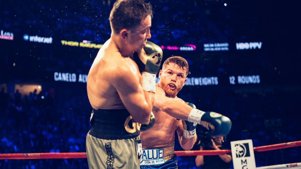 Saúl 'Canelo' Álvarez ante Golovkin. Foto: Facebook / Canelo Alvarez.