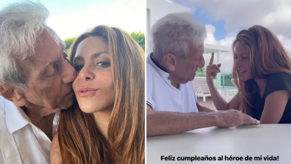 Shakira celebra los 91 años de su padre con tierno mensaje.