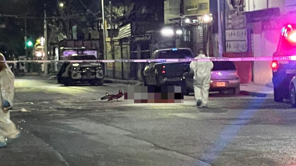 El hombre asesinado en la colonia San Rafael en Guadalupe. Foto: Cortesía