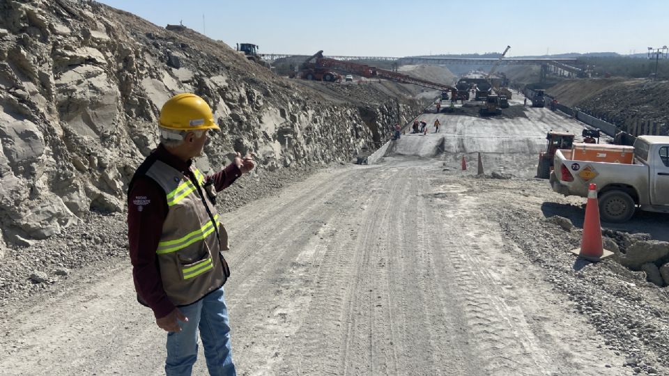 Inspección en las obras de la presa La Libertad