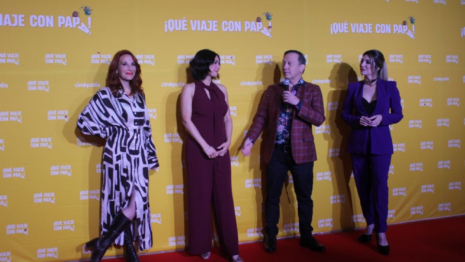 Elenco de la película ¡Que Viaje con Papá!. Foto: Miriam Fuentes