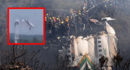 Captan momento exacto en que se estrelló avión en Nepal