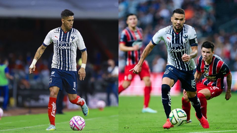 Maxi Meza y Celso Ortiz, los futbolistas de Rayados que entrenaron al parejo del equipo por molestias