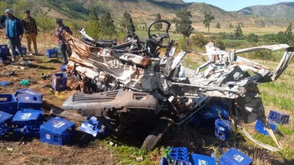 Accidente en Bolivia. Foto: Redes Sociales