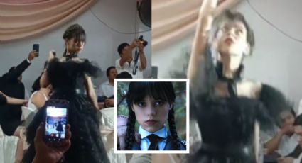 Llevan el show de 'Merlina' a quinceaños y se vuelve viral