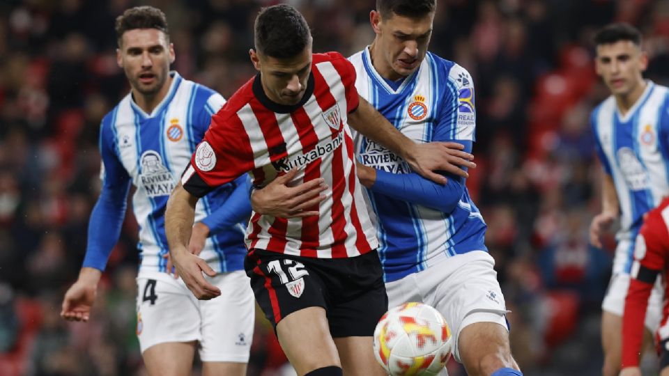 César Montes cayó con el Espanyol ante el Athletic Club en los octavos de final de la Copa del Rey