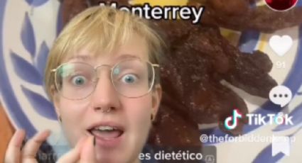 Danesa come chicharrón de Monterrey, dice que es platillo lujoso en su país