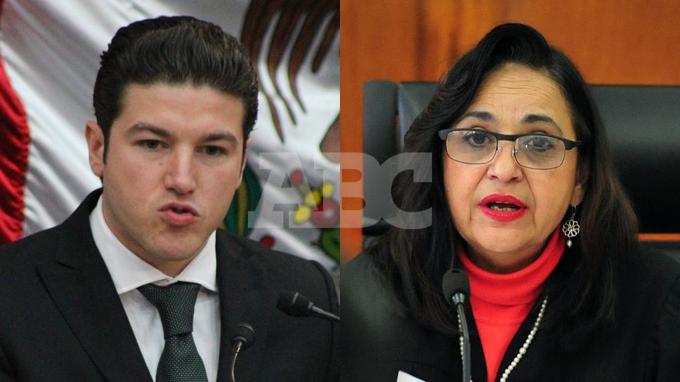 El gobernador de Nuevo León, Samuel García y la ministra presidenta de la primera sala de la Suprema Corte de Justicia, Norma Piña Hernández. Foto: Archivo - EFE / Mario Guzmán