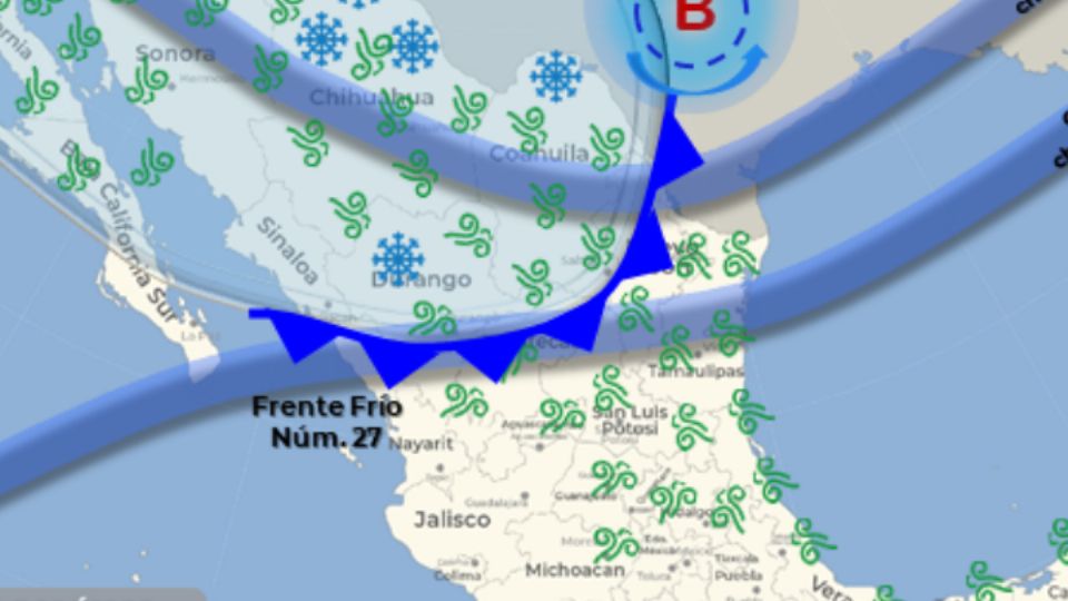 El frente frío 27 traerá un descenso en la temperatura para el Área Metropolitan de Monterrey y las zonas montañosas del Estado.