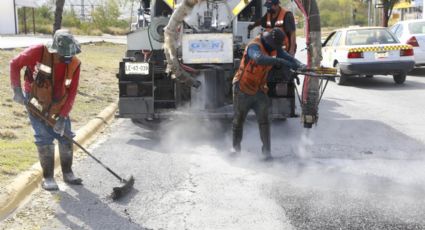 Inician trabajos de bacheo en Escobedo