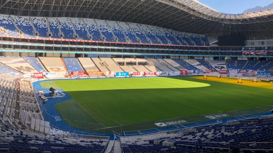 Fotografía ilustrativa del Estadio BBVA, de Rayados