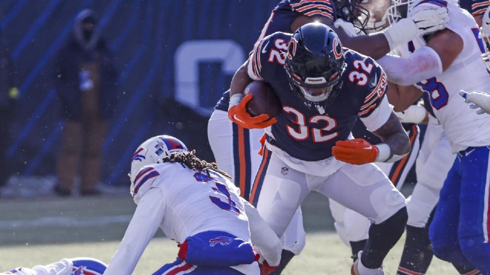 Damar Hamlin con Buffalo Bils contra Chicago en NFL