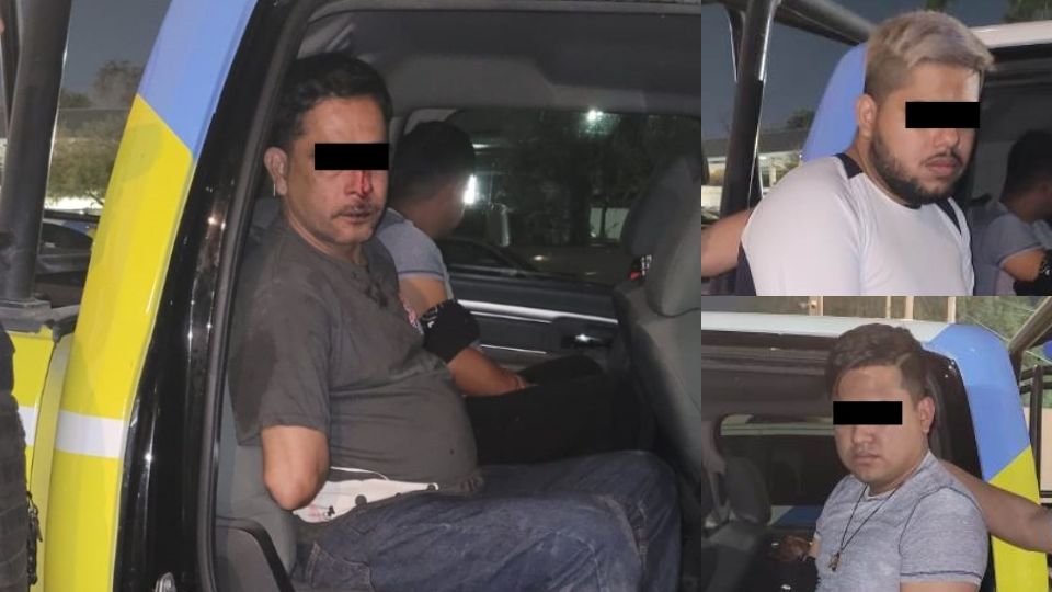 Padres e hijos detenidos en Monterrey. | Especial.