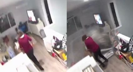 Enorme roca se impacta contra casa; mujer estuvo cerca de ser aplastada