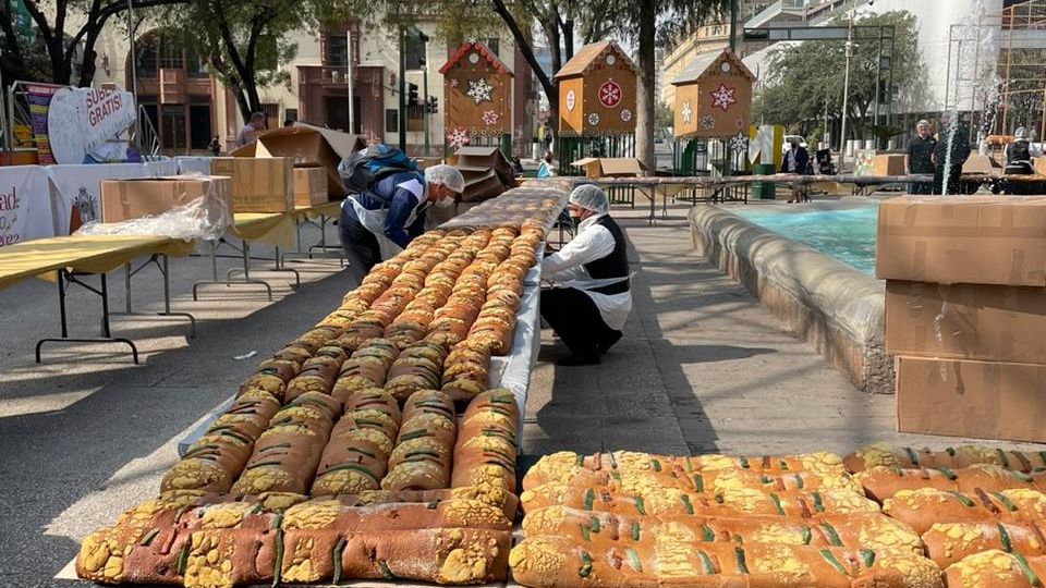 Mega rosca de reyes en Monterrey | Miriam Fuentes / ABC Noticias.