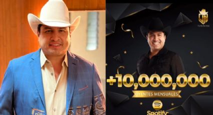 Julión Álvarez celebra los 10 millones de oyentes en Spotify