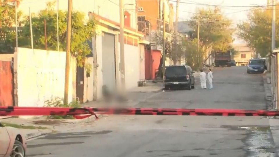 Lugar de los hechos en Guadalupe. Foto: Televisa Monterrey