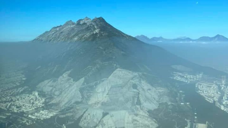 Mala calidad del aire en Monterrey. Foto:Cortesía de ayer 06 de enero del 2023.