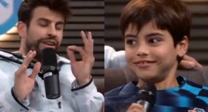 Hijo de Shakira expone a Piqué durante transmisión en vivo