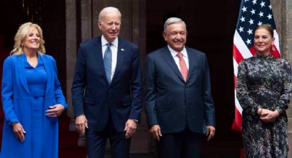 Joe Biden llega a Palacio Nacional para reunión con AMLO