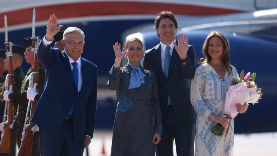 El primer ministro de Canadá arribó a la Ciudad de México alrededor de las 14:30 horas. Foto: Twitter / @m_ebrard