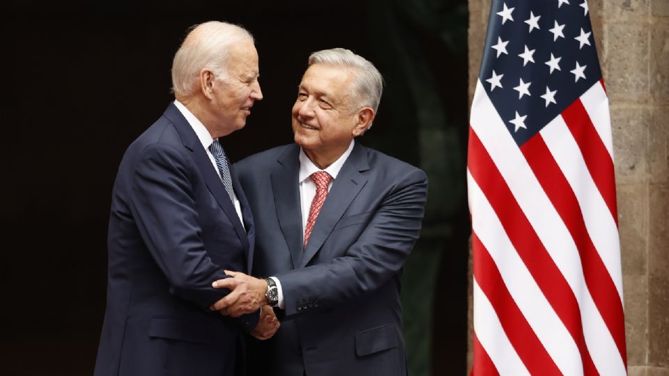 El presidente de México, Andrés Manuel López Obrador, y el presidente de EU, Joe Biden. Foto: EFE/ José Méndez