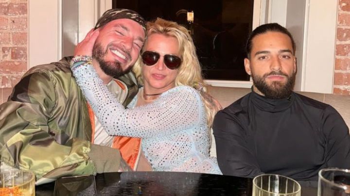 ¿Colaboración?, Maluma, J Balvin y Britney Spears salen juntos a cenar  