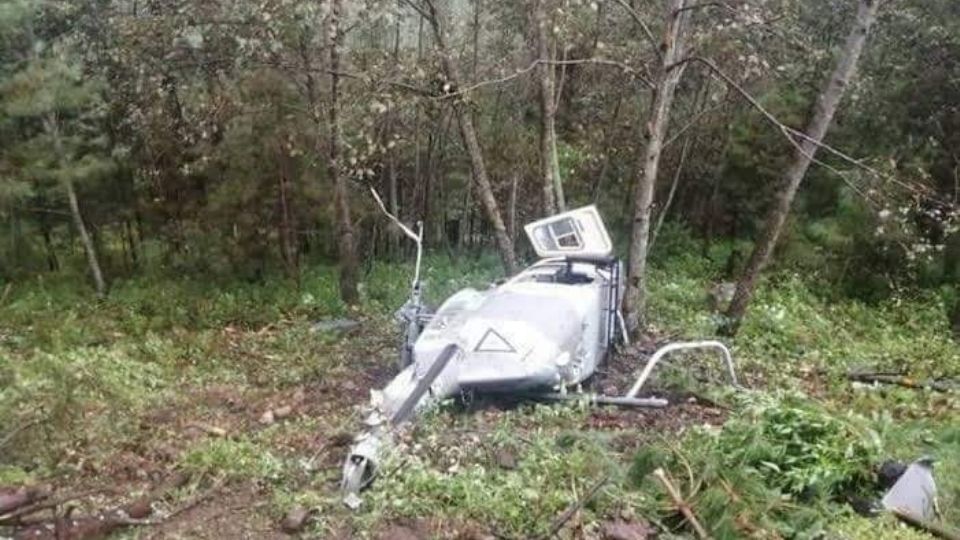 Helicóptero accidentado en Durango