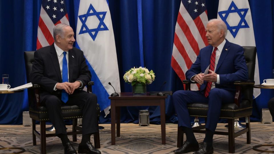 Benjamín Netanyahu, primer ministro israelí, y Joe Biden, presidente de Estados Unidos.