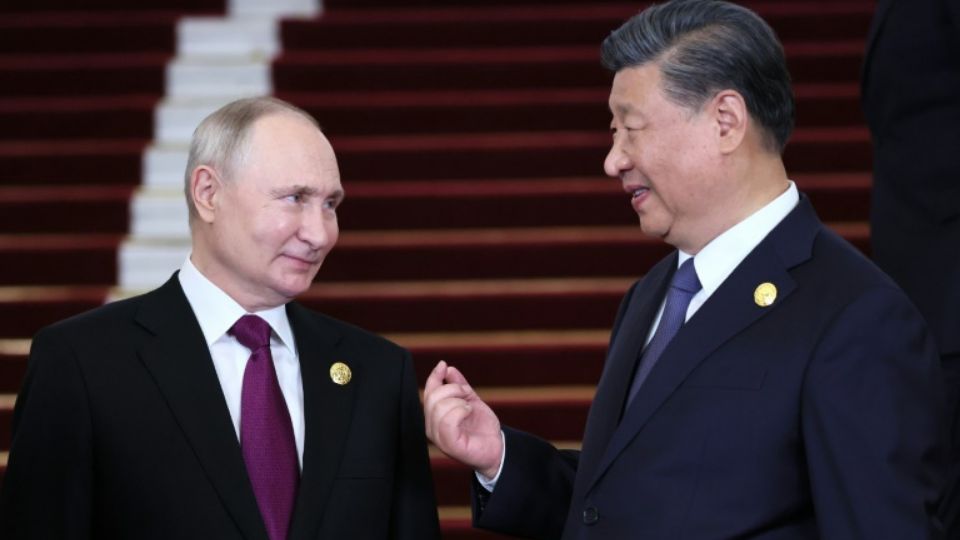 El presidente chino, Xi Jinping, y su homólogo ruso, Vladímir Putin.