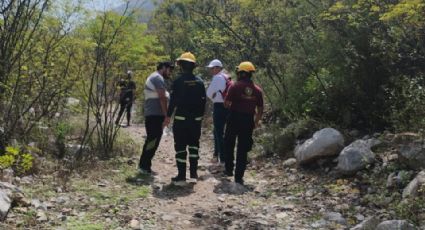 Joven cae en el cerro del Topo Chico y se lesiona el hombro; Protección Civil lo rescata