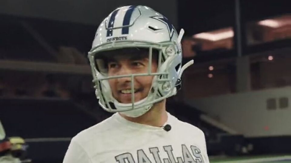 El piloto mexicano de Red Bull, ‘Checo’ Pérez, tuvo una sesión de entrenamiento con el receptor abierto Michael Gallup de los Cowboys.