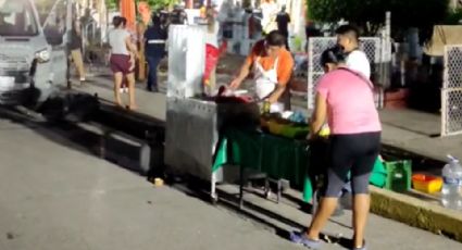 Taquero ofrece comida gratis a rescatistas en derrumbe de iglesia de Tamaulipas