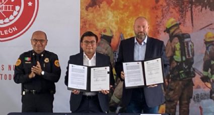 Bomberos de NL y Secretaría de Ambiente firman convenio para reducir incendios