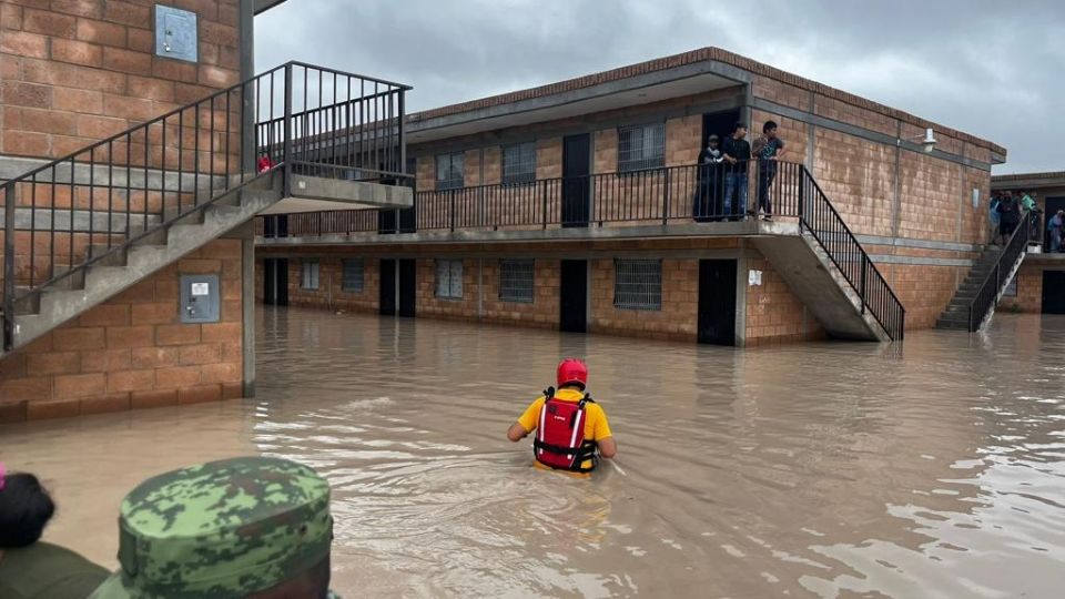 Inundaciones en Sinaloa producto del huracán Norma | Facebook / Protección Civil Gobierno Sinaloa