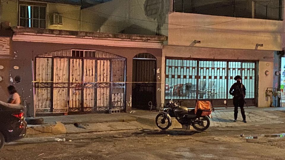 Vivienda donde se registró el asesinato a balazos.