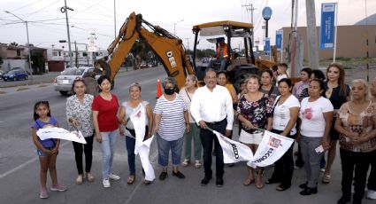 Escobedo inicia recarpeteo y rehabilitación en avenida Acueducto