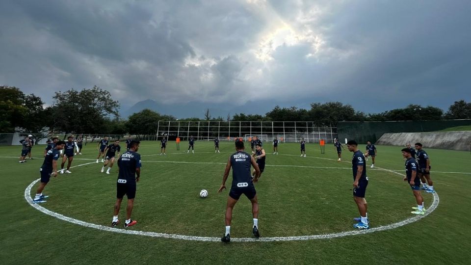 Rayados durante un entrenamiento en el Apertura 2023