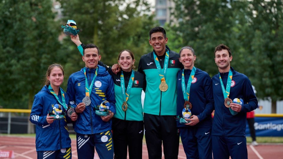 México se colocó en la tercera posición del tablero de medallas de Santiago 2023.